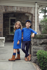 Girls Soft Blue Dress