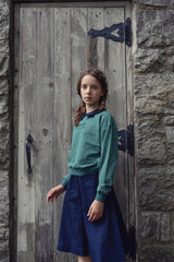 Girls Green Wash Skirt
