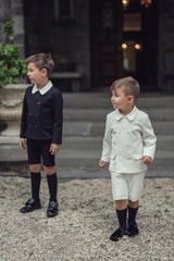 Black Pique Shorts