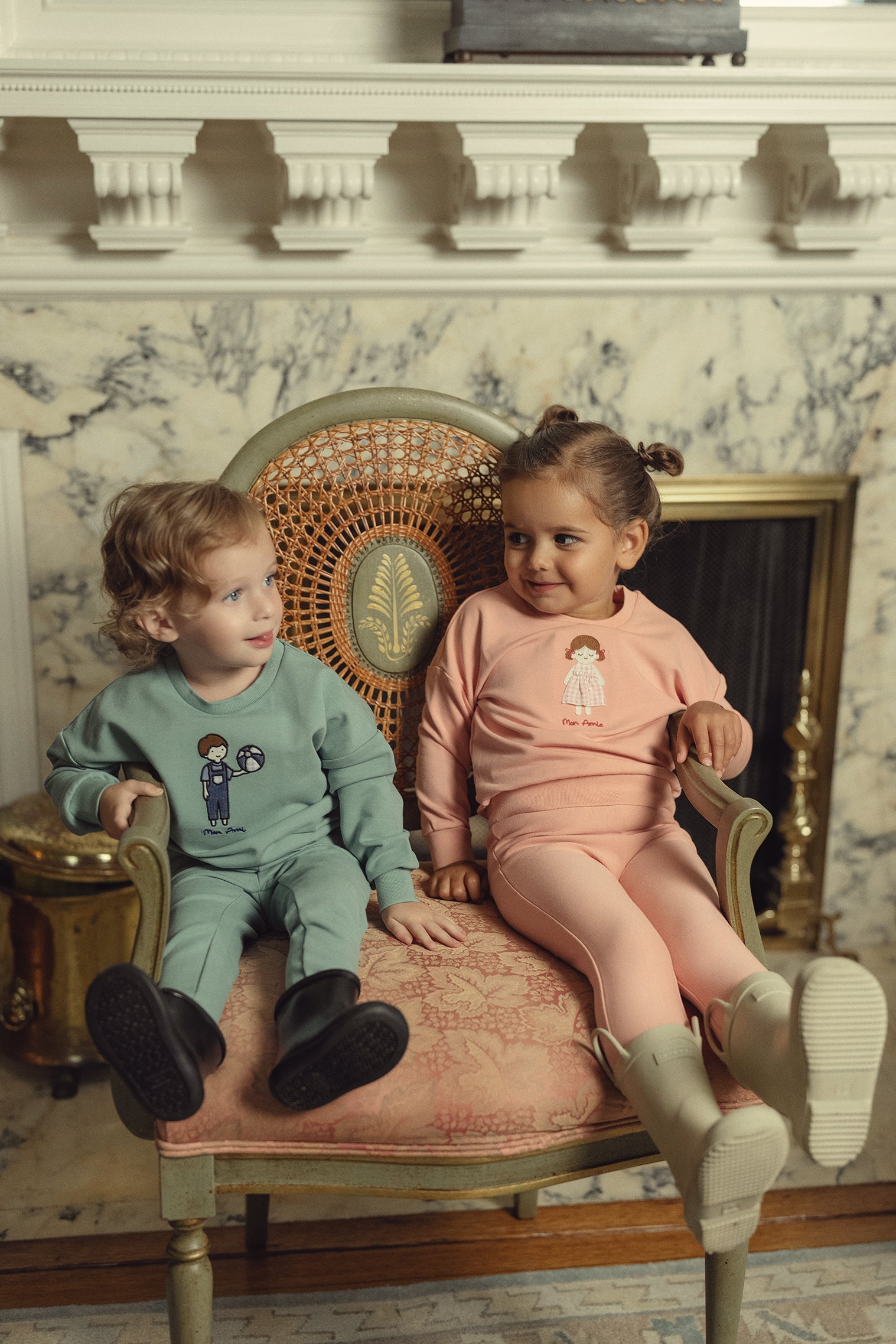 Baby Girls Pink Doll Mon Ami Sweatshirt