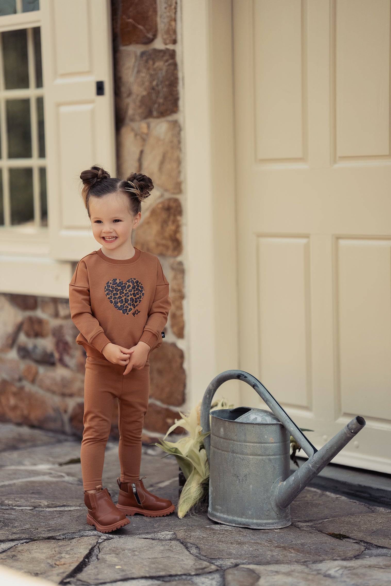 Baby Girls Leopard Sweatshirt Set