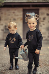 Baby Girls Caramel Checkered Sweatshirt