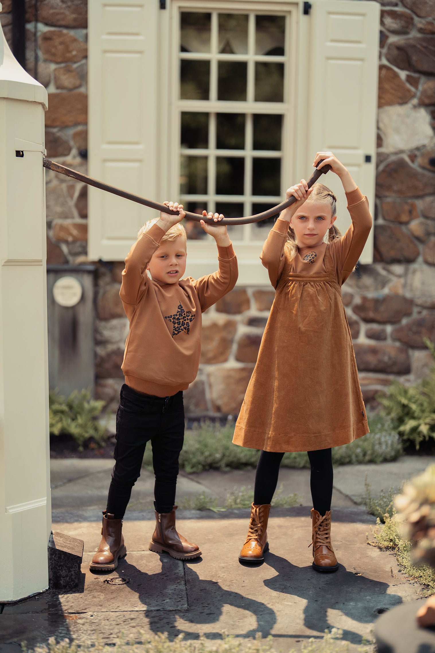 Girls Leopard MockNeck