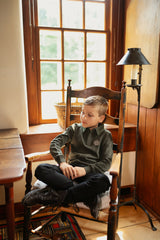 Boys Vintage Olive Polo