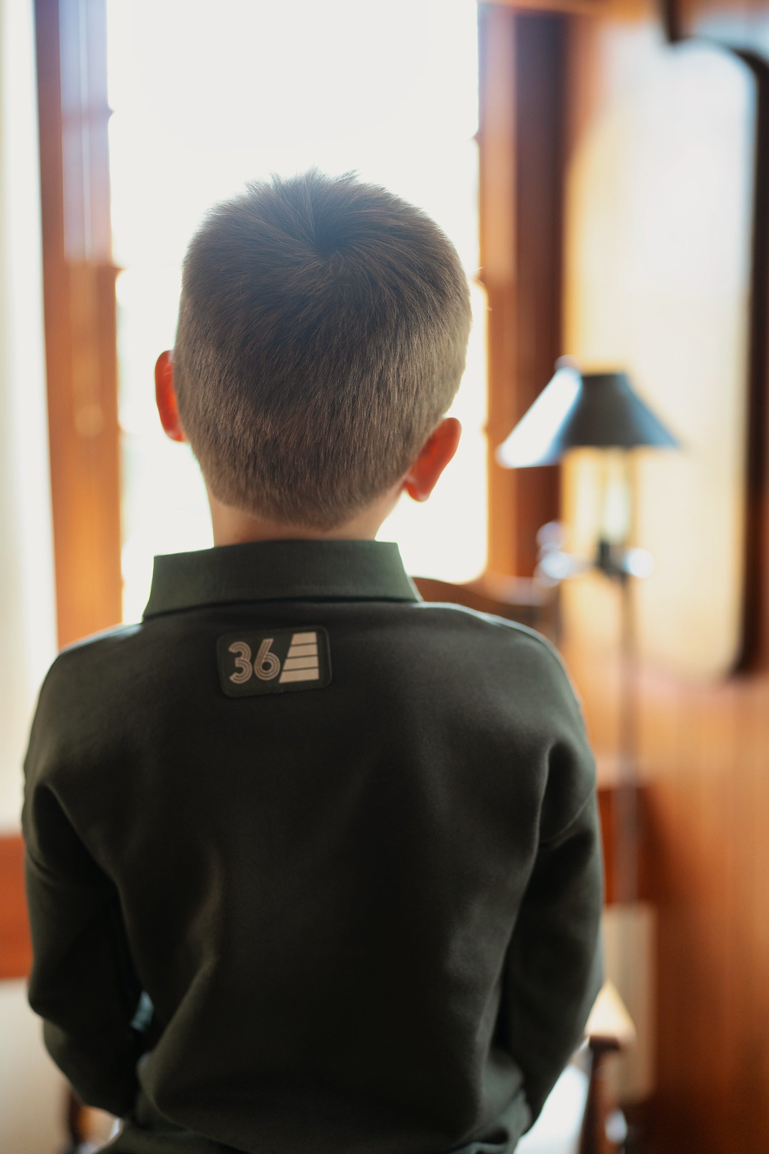 Boys Vintage Olive Polo
