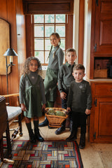 Girls Vintage Olive Short Skirt