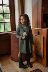 Girls Vintage Olive Jumper