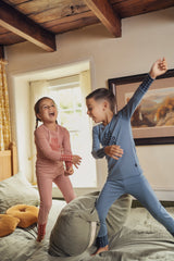 Boys Blue Bear Appliqué Pajamas