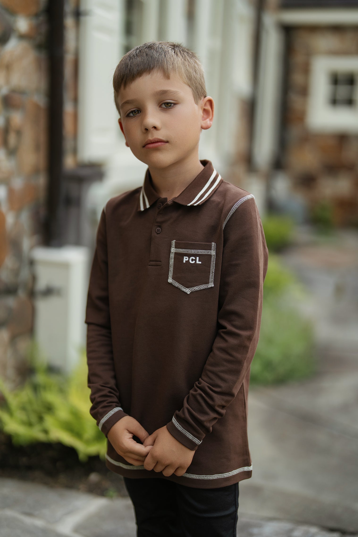 Boys Cocoa Crew Polo