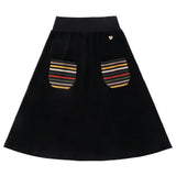 Sharp Stripes Skirt
