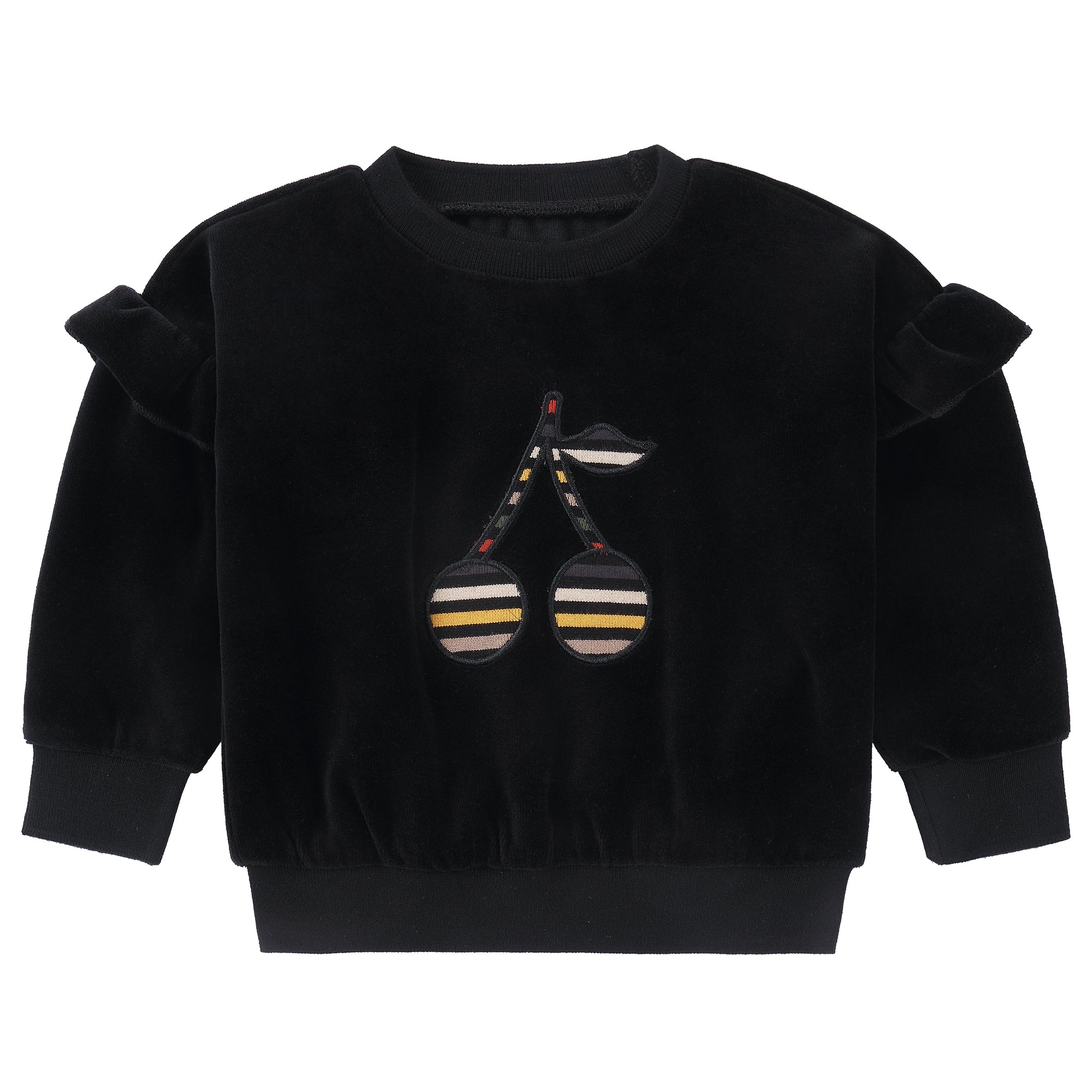 Sharp Stripes Ruffle Sweatshirt