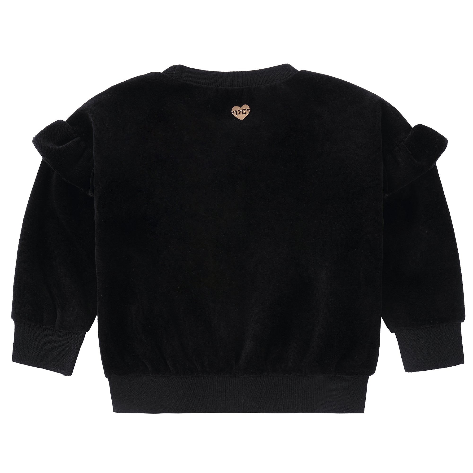 Sharp Stripes Ruffle Sweatshirt