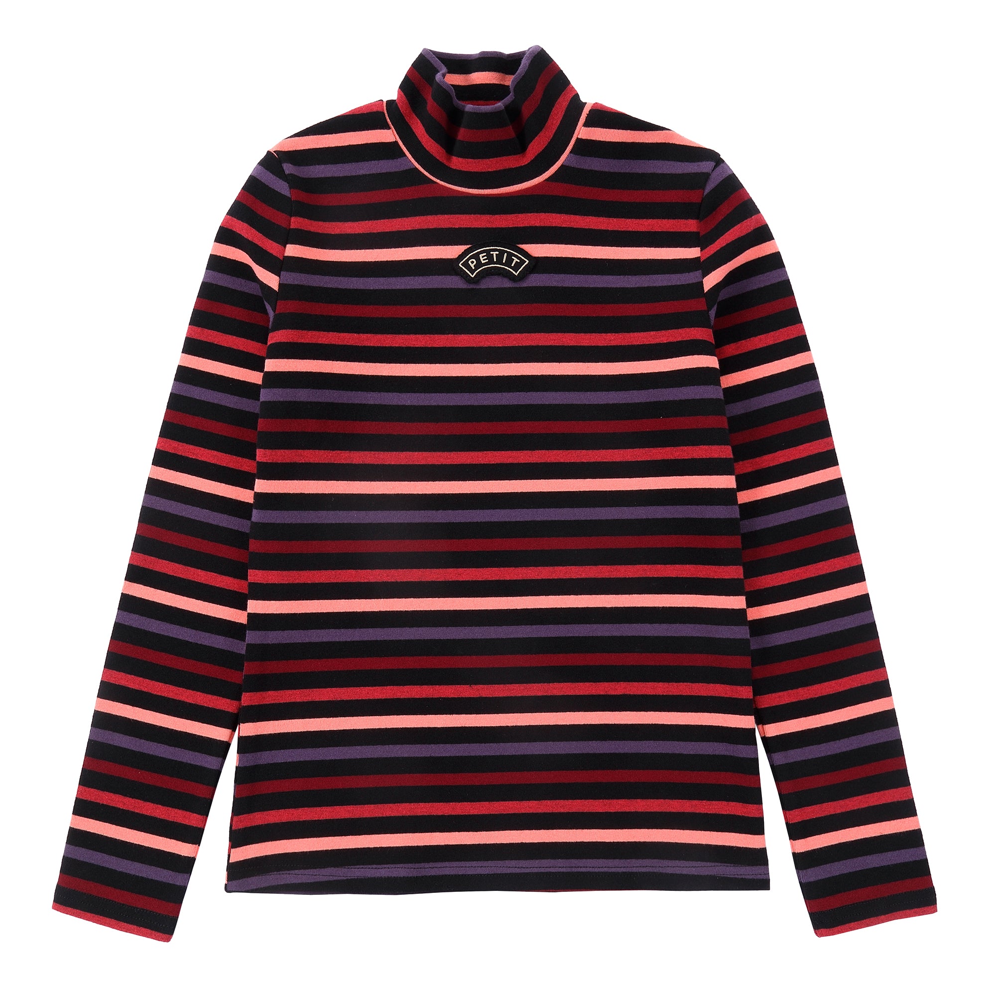 Stripe Story Mock Neck