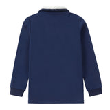 Dark Blue/ Mustard Trim Polo