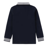Navy/ Heather Contrast Polo