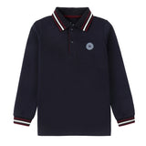 Navy/ Burgundy & White Trim Polo