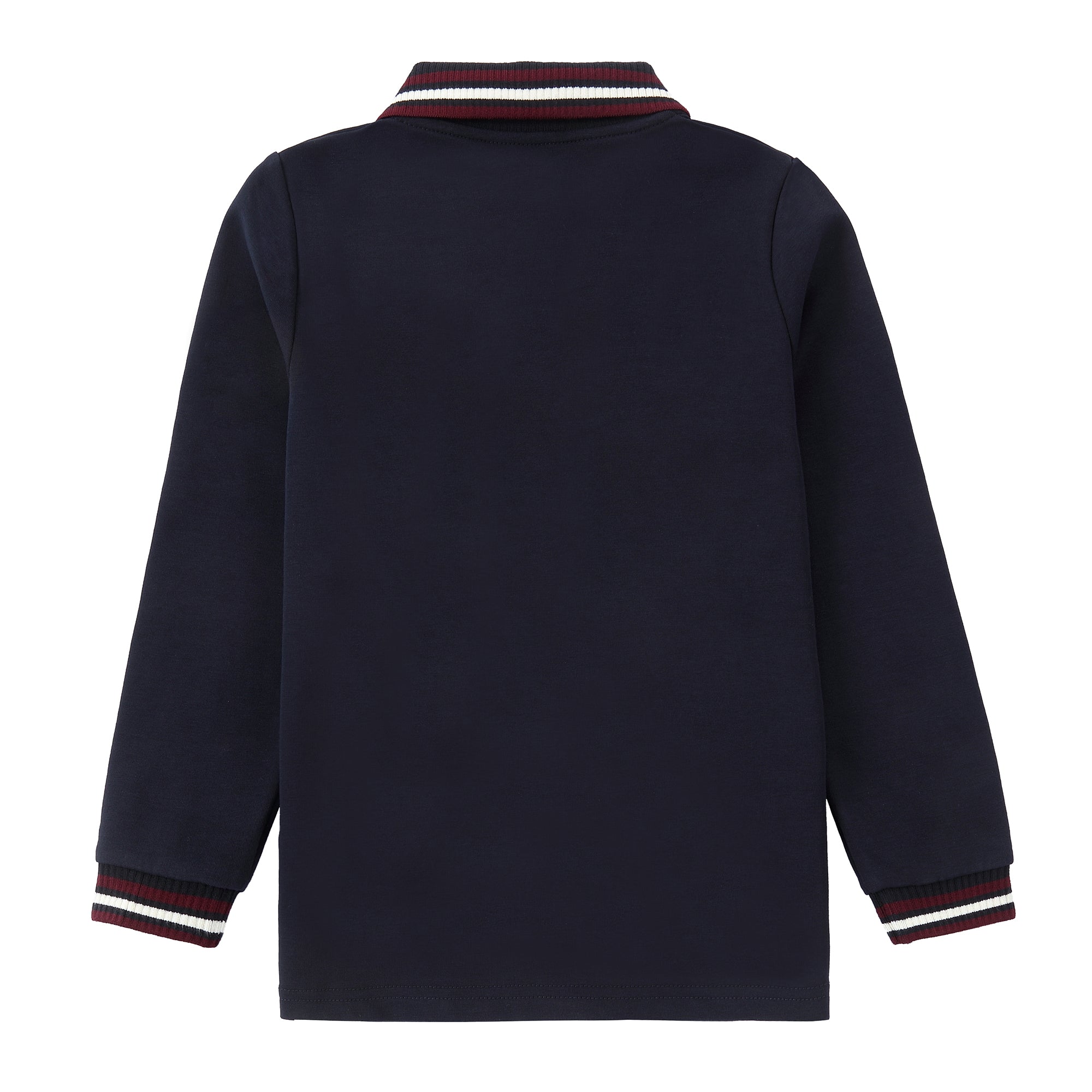 Navy/ Burgundy & White Trim Polo