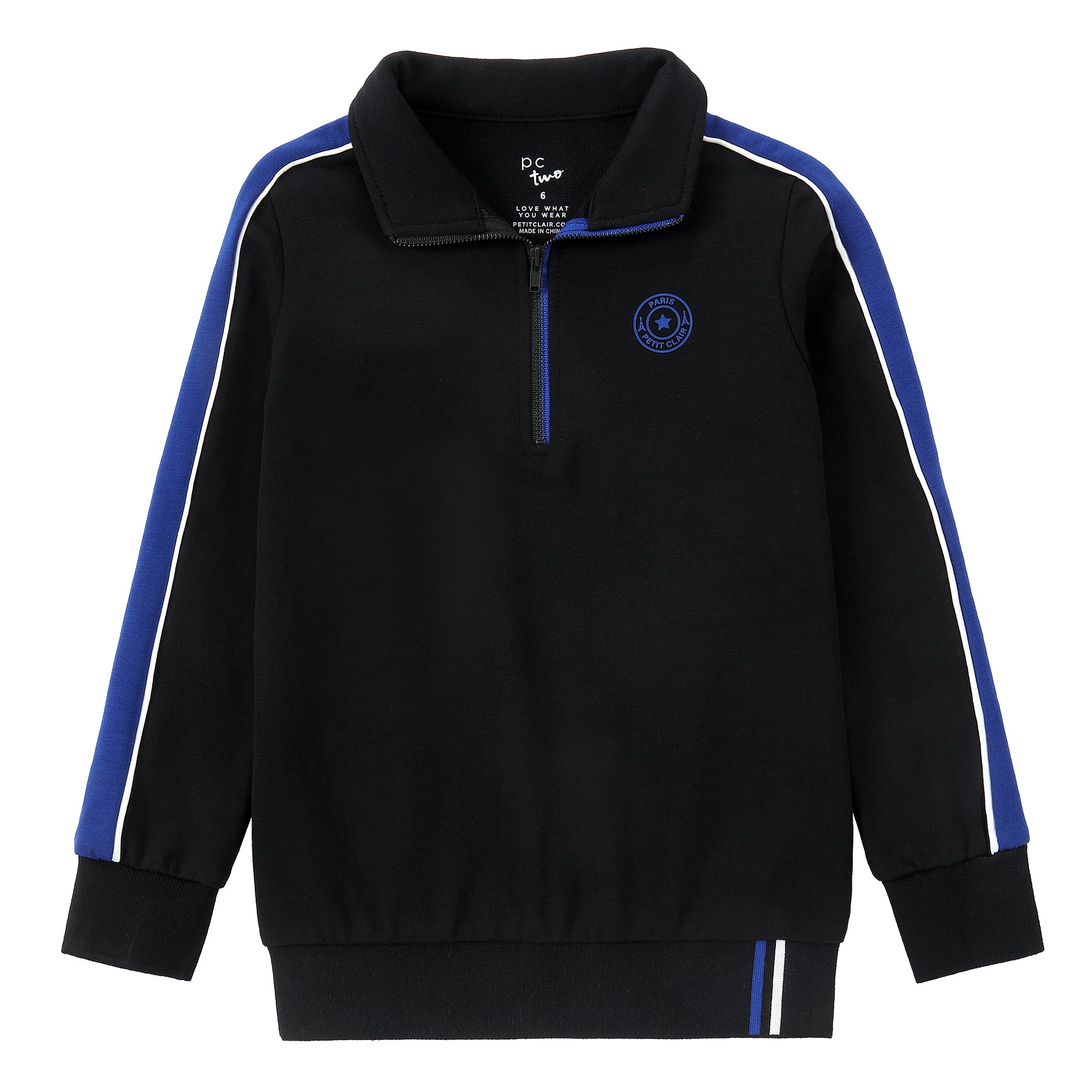 Black Zipper Polo