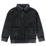 Charcoal Bloom Polo