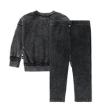Charcoal Bloom Set & Sweatshirt
