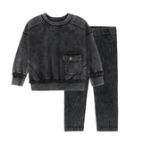 Charcoal Bloom Set & Sweatshirt