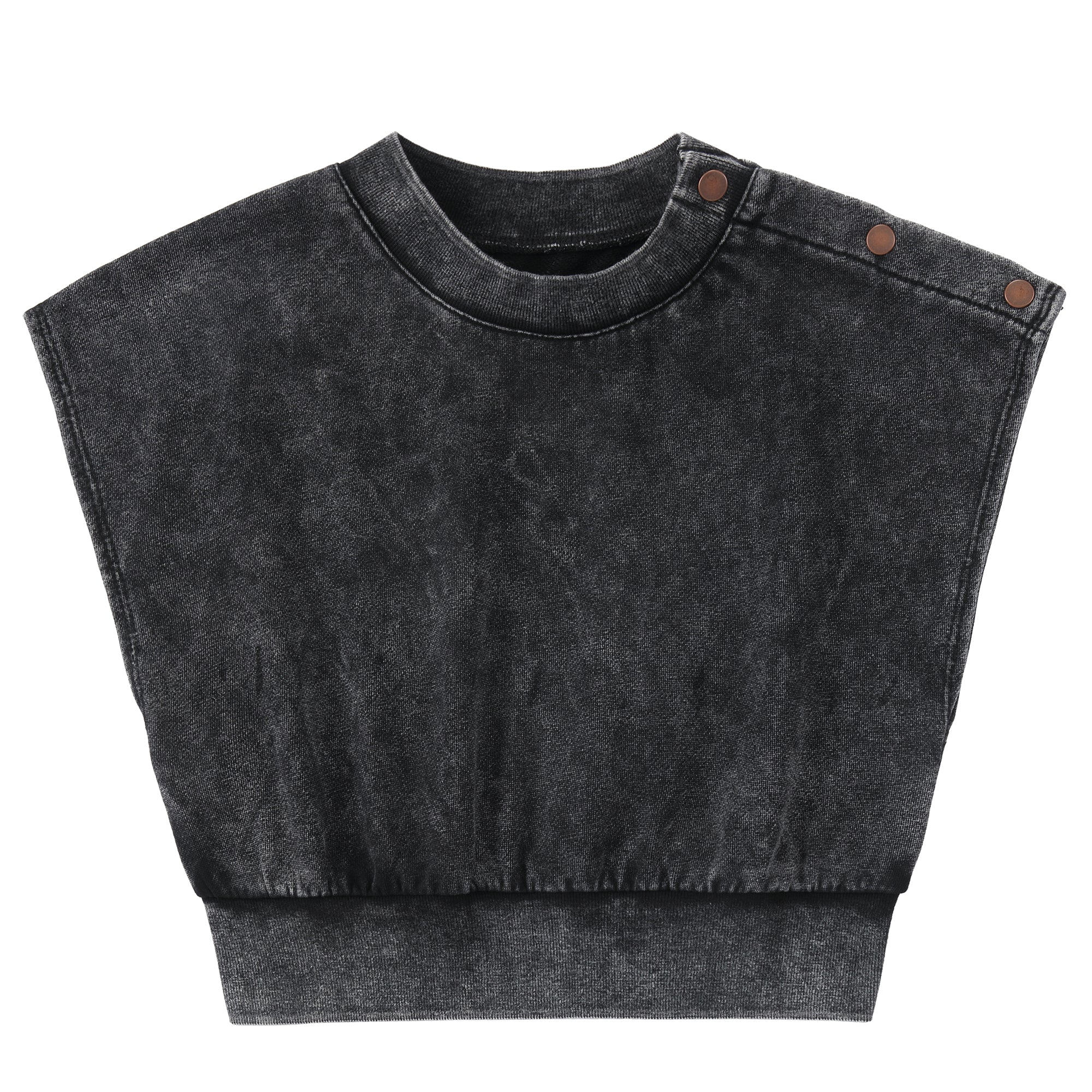 Charcoal Bloom Vest