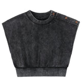 Charcoal Bloom Vest