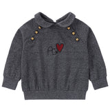Graphic Grey Collar Sweatshirt