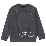 Graphic Grey Bike Sweatshirt