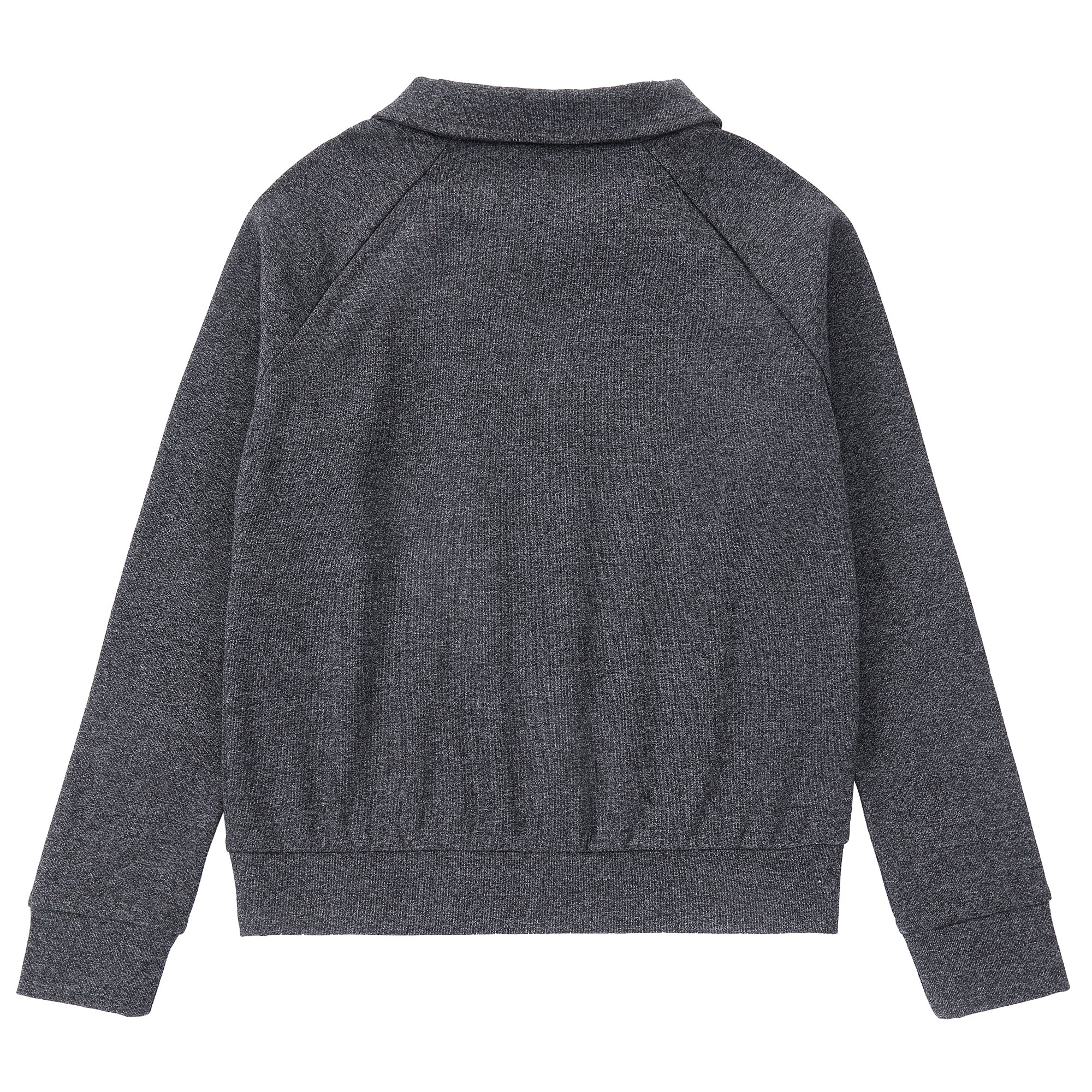 Graphic Grey Collar Top