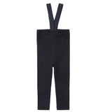 Navy Suspenders Leggings