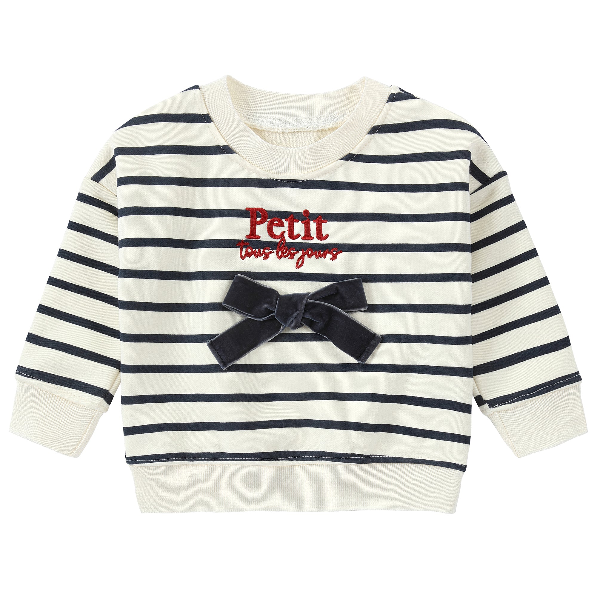 Ivory Bow Sweatshirt