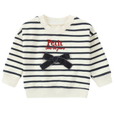 Ivory Bow Sweatshirt