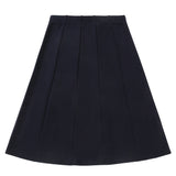 Navy Paneled Skirt