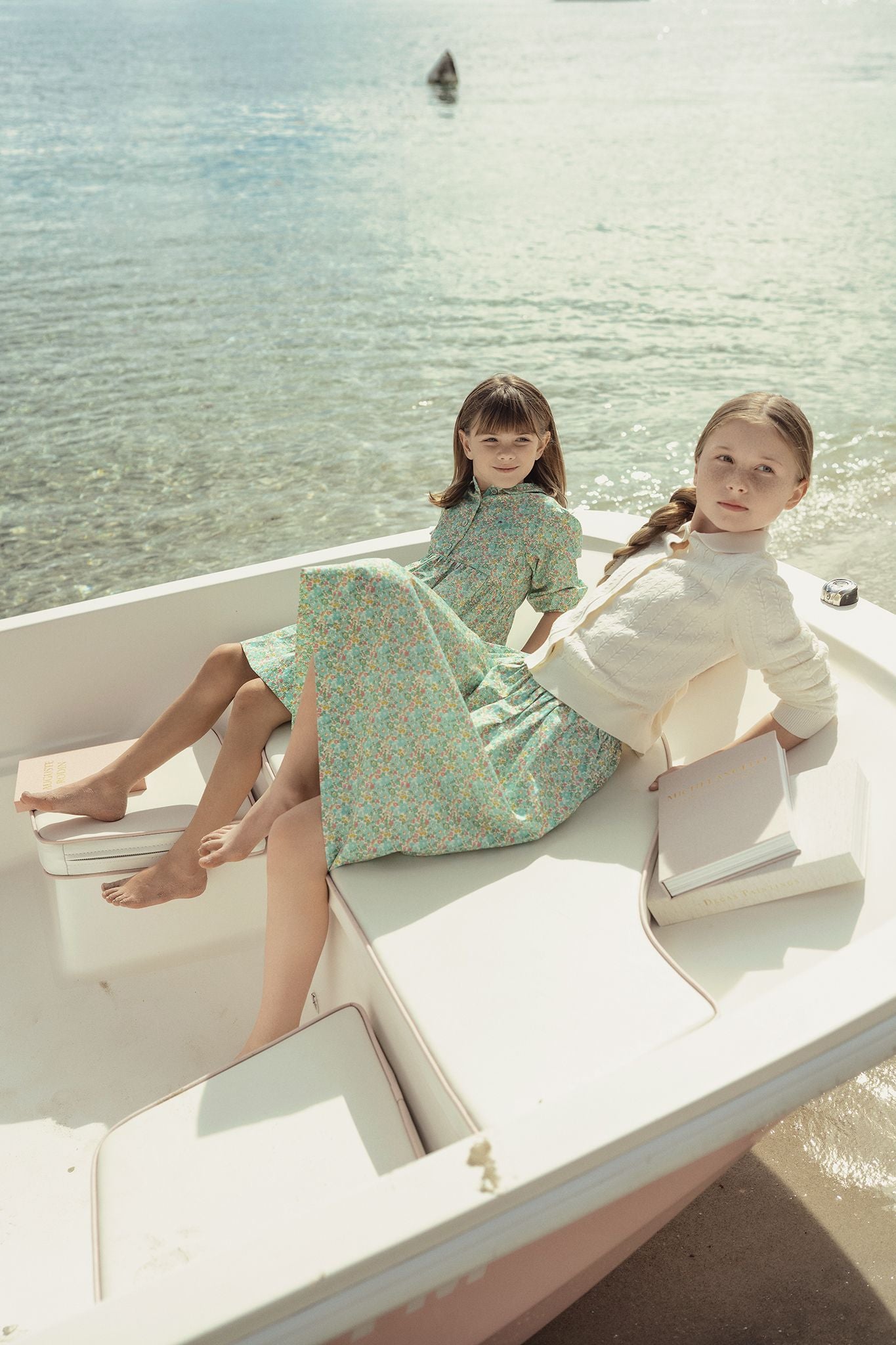 Girls Full Bloom Sweater with Collar