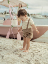 Boys Garden Days Suspender Shorts