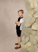 Boys Black & White Shirt