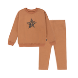 Boys Star Leopard Sweatshirt Set