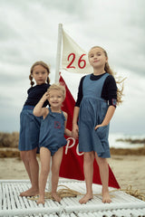 Baby Girls Denim Vine Romper