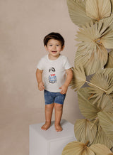 Boys White Salut T-Shirt