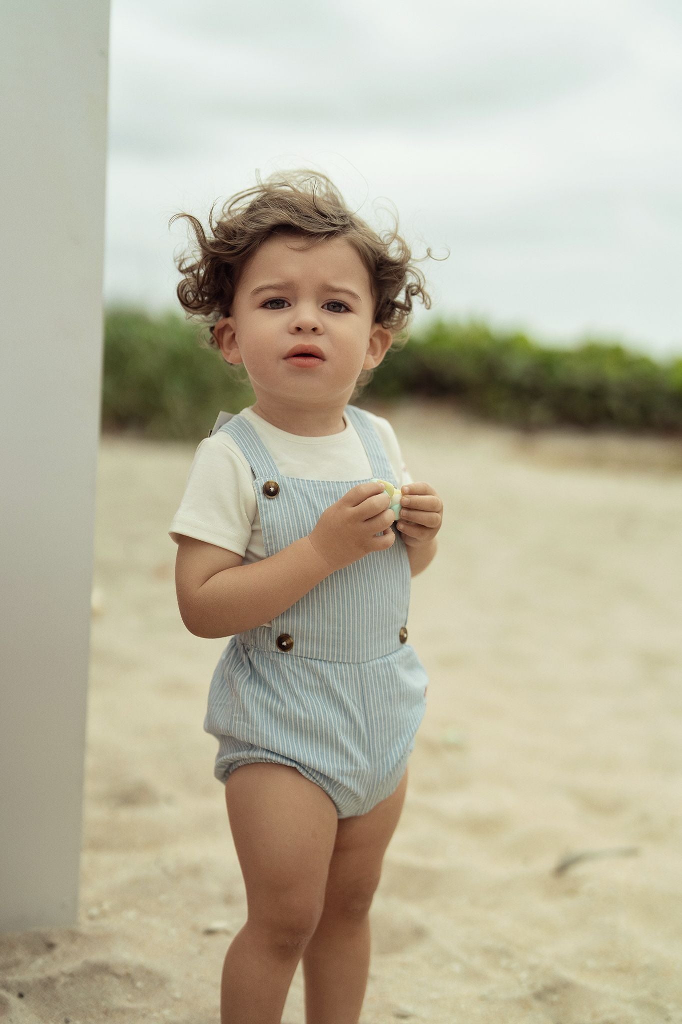 Baby Boys Classic Denim Romper