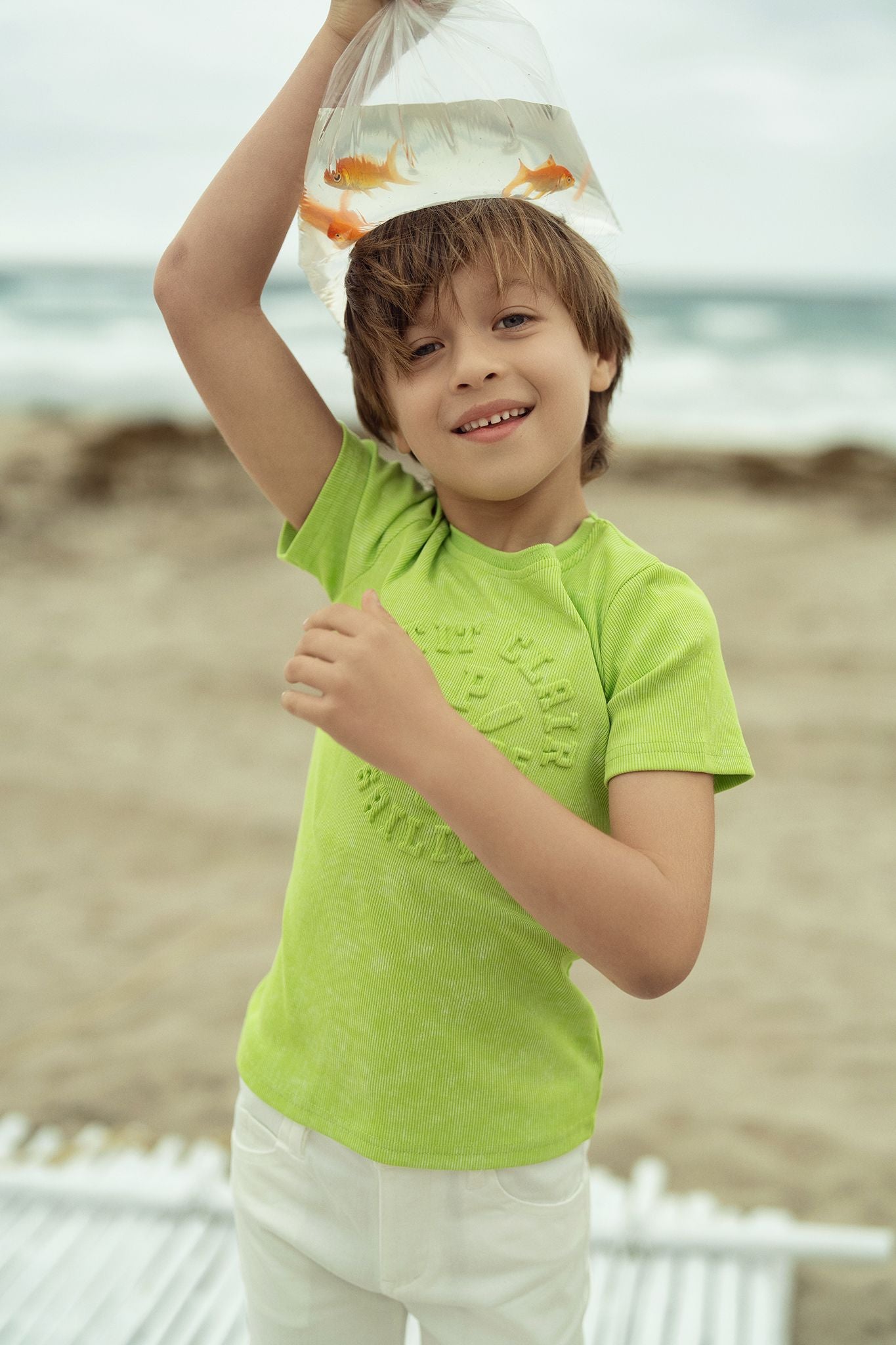トップス sunsea 21ss t-shirt customized cardigan Boys Set Sail T-Shirt – Petit Clair