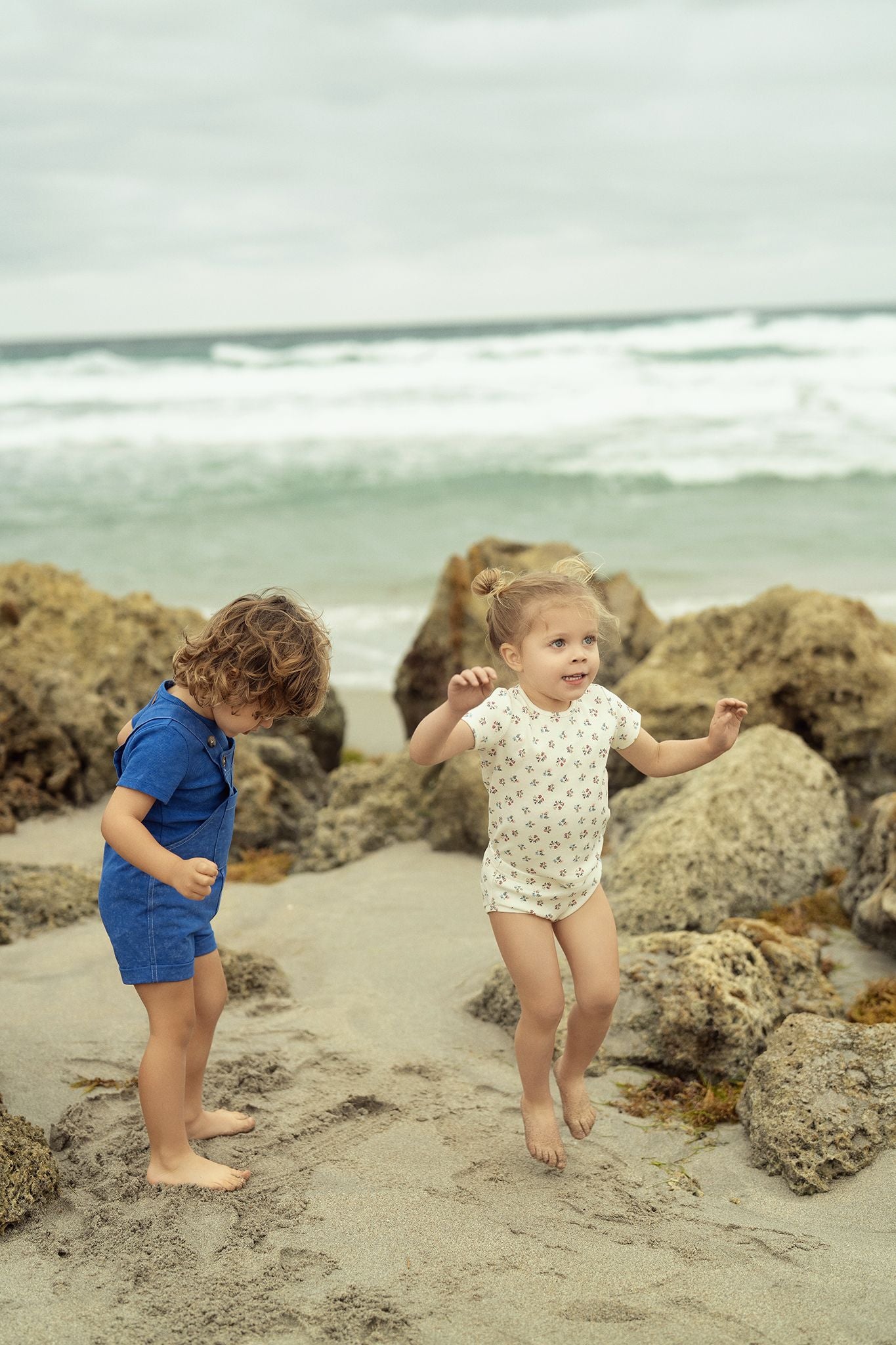 Baby Girls True Blue Floral Set