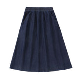 Girls Dark Denim Maxi Skirt