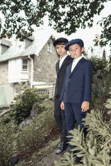 Boys NEW Signature Navy Suit with Peak Lapel