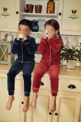 Boys Blue PCN Velour Grandpa Pajama