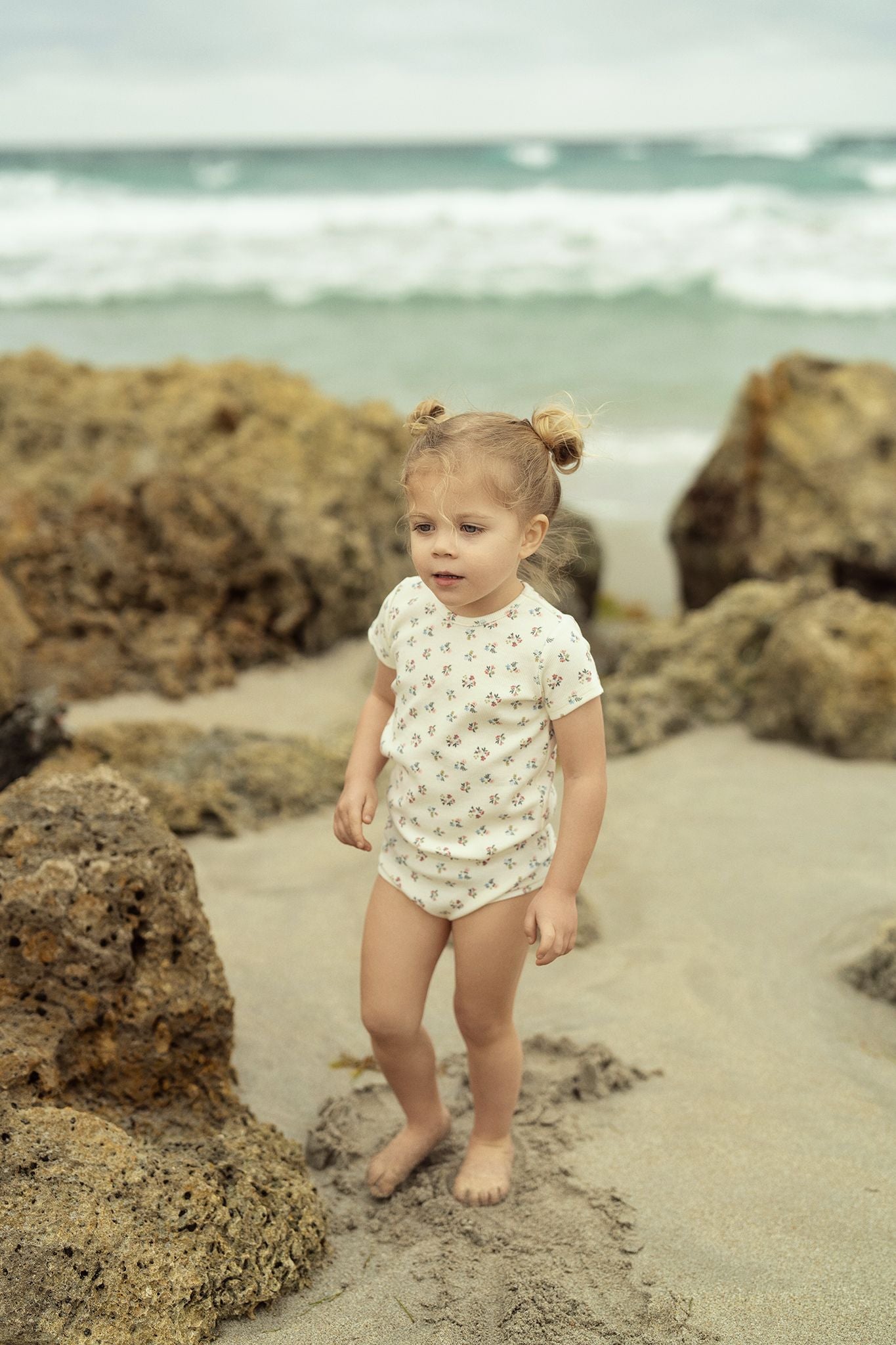 Baby Girls True Blue Floral Set