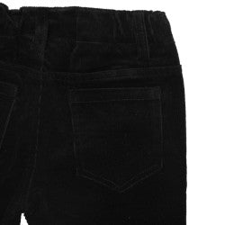 Black Corduroy Pull On Pants