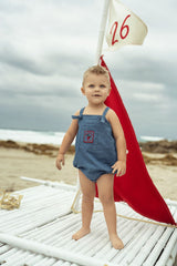 Baby Boys Denim Vine Romper