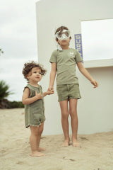 Baby Boys Vintage Wash Romper